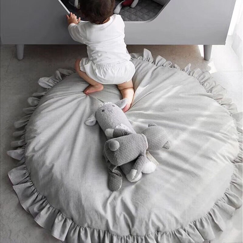 Padded Play Mat Round Baby Floor Mat